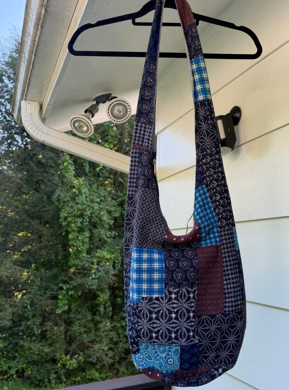 Boho Multicolor Patchwork Hobo Shoulder Bag